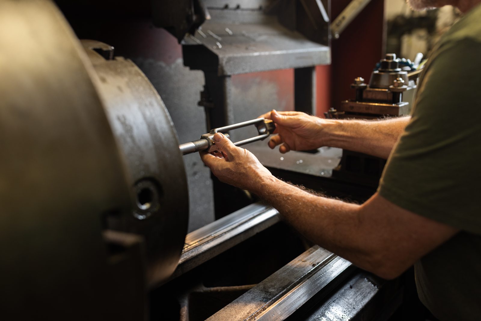 MKS specialist inspecting a valve